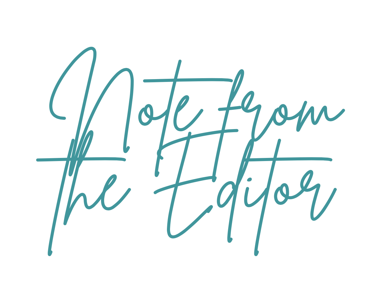 Note from the editor Note from the editor